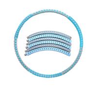 Weighted Hula Hoop for Fitness Enthusiasts, Adjustable Weight Ensures Personalized Workout, Easy to Carry Design for On-the-Go Exercises, Burn