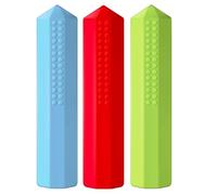 Weighted Pencil Toppers | Silicone Pencil Caps | 3-Pack Sensory Fidget Accessories For Kids Students Classroom Focus | Fun Stress Relief Writing Tool For School Home Use