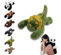 Weighted Plush Animals, Hugging Pillow for Anxiety Relief & Sleep Support, Cute Soft Plush Toy Pillow, Weighted Animals for Adults (Dinosaur, 30CM)