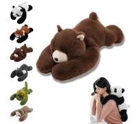 Weighted Plush Animals, Hugging Pillow for Anxiety Relief & Sleep Support, Cute Soft Plush Toy Pillow, Weighted Animals for Adults (Brown Bear, 60CM)