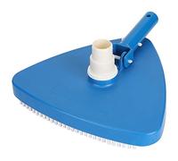 Weighted Pool Vacuum Head | Triangular Shape for Corners & Hard to Reach Areas | Robust Pool Brush for Organic Growth & Stubborn Grime | Compatible with Most Telescopic Poles