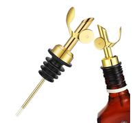 Weighted Spout Pourer - Reusable Oil and Liquor Dispensing Spout, Self-Closing Bottle Pourer | Ideal For Whisky, Wine, Olive Oil Bottles, Kitchen Use
