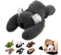 Weighted Stuffed Animal for Kids & Adults,The Panda Weighted Animal Plush,Cute Soft Plush Toy Pillow,Hugging Pillow for Anxiety Relief&Sleep Support, Sloth Panda Koala Dinosaur Cuddly Toy(E,45CM)