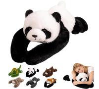 Weighted Stuffed Animal for Kids & Adults,The Panda Weighted Animal Plush,Cute Soft Plush Toy Pillow,Hugging Pillow for Anxiety Relief&Sleep Support, Sloth Panda Koala Dinosaur Cuddly Toy(A,45cm)