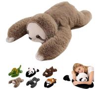 Weighted Stuffed Animal for Kids & Adults,The Panda Weighted Animal Plush,Cute Soft Plush Toy Pillow,Hugging Pillow for Anxiety Relief&Sleep Support, Sloth Panda Koala Dinosaur Cuddly Toy(D,30cm)