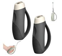 Weighted Utensils For Hand Tremors With Handle,Universal Silicone Utensil Holder & Grip Aid for Elderly,Weak Hand Grip - Fits Standard Cutlery & Electric Toothbrushes for Daily, Durable (2PCS*Black)