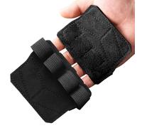 Weightlifting Grips - Ergonomic Palm Protector for Strength Training | Non-Slip Workout Grip Pads for Men Women Youth Athletes, Ideal for Deadlifts, Pull-Ups, and Dumbbell Exercises, 9.5cm Brown Black