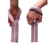 Weightlifting House Correas de levantamiento de pesas. Correas de muñeca para levantamiento de pesas olímpico, arrebatar, tirar y peso muerto tanto para hombres como para mujeres (Lilac)