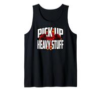 Weightlifting Motivation Pick Up Heavy Stuff Gym Graphic Camiseta sin Mangas
