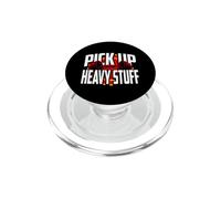 Weightlifting Motivation Pick Up Heavy Stuff Gym Graphic PopSockets PopGrip para MagSafe