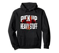 Weightlifting Motivation Pick Up Heavy Stuff Gym Graphic Sudadera con Capucha