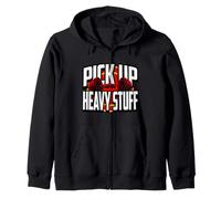 Weightlifting Motivation Pick Up Heavy Stuff Gym Graphic Sudadera con Capucha