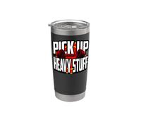 Weightlifting Motivation Pick Up Heavy Stuff Gym Graphic Vaso térmico de acero inoxidable de doble pared