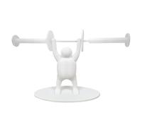 Weightlifting Statue - Gym Humor Tissue Stand, Strong Man Toilet Accessory with 3D Printed Muscle Detail, Heavy Duty Lifting Paper Rack, Ideal for Fitness Enthusiast Bathroom Decor