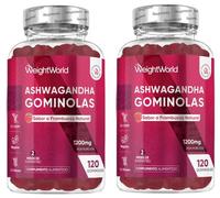 WeightWorld Ashwagandha 1200mg Sabor Frambuesa 2x120 Gominolas