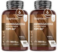 WeightWorld Ashwagandha de Alta Potencia KSM-66 1500mg 2x180 Comprimidos