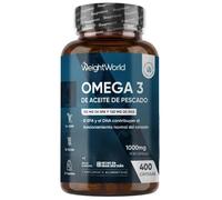 WeightWorld Omega 3 de Aceite de Pescado 1000mg 400 Cápsulas