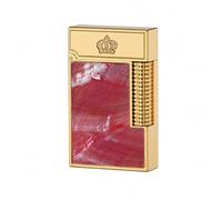 WeiGuangDu Men's Vintage-Style Brass Flip-Top Lighter; Produces a Crisp, Pleasing Sound When Opened; Refillable; Suitable as a Gift or for Home Use (Fuel Not Included).(Red)