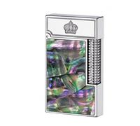 WeiGuangDu Men's Vintage-Style Brass Flip-Top Lighter; Produces a Crisp, Pleasing Sound When Opened; Refillable; Suitable as a Gift or for Home Use (Fuel Not Included).(Black)