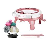 Weigudoc 48 Agujas Máquina para Hacer Punto Inteligentes, Máquina de Tejer, Kit de Telar Redondo para Adultos y niños, Tejidos a Mano DIY para Manualidades Calcetines Sombreros Bufandas