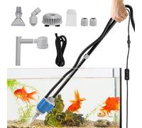 Weigudoc 6 en 1 Aspirador Acuario Electrico, Limpiador de Grava de Acuario Eléctrico, Kit de Aspirador Automático para Acuario para Cambiar de Agua y Lavar Arena