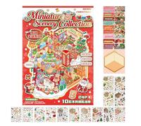 Weihnachten Möbel Scrapbooking Aufkleber - Adhesivo decorativo para álbumes de recortes, 19 x 13,5 x 0,5 cm, diseño de dibujos animados