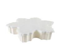 Weihnachtliche Servierplatte mit Deckel, festliches Snack-Tablett aus PP und Silikon, Ideal für Plätzchen, Käse, Nüsse, Büro, Picknick, Feier