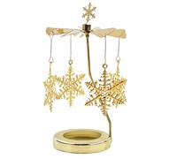 Weihnachtliches Kerzenkarussell | 1 pieza Duftkerzen Deko Mit Dreheffekt |12,8 x 6 cm Elegante Tischdekoration Für Zuhause, Büro Und Schlafzimmer, Meditation, Wellness, Feste Geburtstage, Schönes