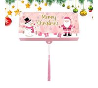 Weihnachts-Geldumschläge, Faltbare Papier-Geldhalter mit Weihnachtsmann-Motiv, 17 x 7,8 cm, für Weihnachtsfest, Büro, Schule, Geschenke, Strumpffüller