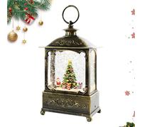 Weihnachts Schneekugel Laterne | mit Musik Timer,Beleuchtete Schneekugel Weihnachtsdekoration - für Wohndekoration Innenbereich Schreibtisch Tisch Kaminsims Kamin Büro Wohnheim Bauernhaus