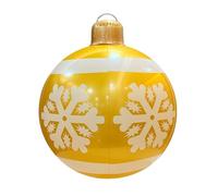 Weihnachtsball Aufblasbar 50 cm - Inflatable Deko Kugel für Innen und Außen | Robuster Weihnachtsschmuck für Hof Patio Garten Büro Wohnzimmer Schule Laden Fest Party Feiertagsdeko Weihnachten
