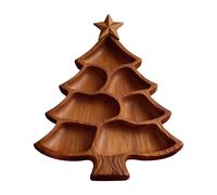 Weihnachtsbaum Charcuterie Brett - Geteilte Servierplatte Aus Holz - Holz Servierplatten Mit Weihnachtsbaum - für Postre Tisch Dekoration Party Küche Wohnzimmer Schlafzimmer