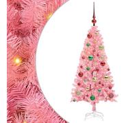 Weihnachtsbaum mit 150 s - Rosa 120 cm PVC Baum mit Ständer für Festtagsdeko, Weihnachtsdekoration für Zuhause