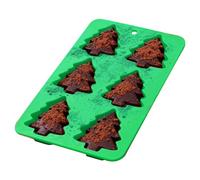 Weihnachtsbaumform 6 Mulden - 25 cm Silikon Backform | Kuchenform Weihnachten - 123 g Lebensmittelechte Antihaft Silikonform Für Schokolade Kuchen Eiswürfel Mousse Und Kreative Postres