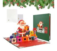 Weihnachtskarten Mit Umschlägen - 3D Geldkarten Für Weihnachten | Grußkarten Sets Für Kollegen, Jugendliche, Freunde, Erwachsene, Lehrer, Familie, Festliche Karten Für Weihnachten, Kreative Weihnachts