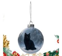 Weihnachtskugel-Ornament - Weihnachtskugeln, 3D Katzenkugel Saisonale Dekoration, Hängbare Weihnachtsanhänger | Für Wohnzimmer Arbeitszimmer Schlafzimmer Büro Wand Kaminsims Treppe Fensterbank