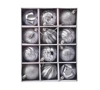 weihnachtskugeln 6 cm - 12 teiliges set bruchsicherer polystyrol anhänger, festliche baumkugeln für weihnachten | weihnachtsdekoration für zuhause garten eingangsbereich party hochzeit innen außen woh