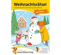 Weihnachtsrätsel - Kunterbunter Kindergartenblock ab 3 Jahre: Nikolaus-Geschenke Kinder, kleine Geschenke für Adventskalender