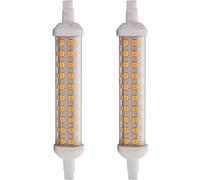 WeiHong Bombilla LED R7S 135mm 118mm 78mm Lámpara de varilla LED con base R7s 6W 9W 10W 12W Cerámica R7S Tubo de luz lineal AC 220-240V Pack de 2 (blanco cálido, 135mm 12W)