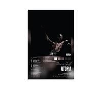 WEIJUNMAOYI Póster del álbum Travis Scott UtopiaPóster de arte de pared, póster decorativo de lienzo para pared e impresión artística moderna de decoración de dormitorio familiar, pósteres de 20 x 30