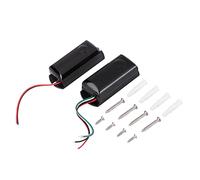 Weikeya Detector alarma exteriorde Haz de Infrarrojos ,Sensor de Infrarrojos para Exteriores Hermoso plástico Anti Lluvia extendido para protección perimetral Sistema de Seguridad para Exteriores