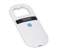 Weikeya Lector de Microchip para Mascotas, Escáner de Chip Animal USB Recargable 134,2 Khz 125 Khz Alarma de bajo Consumo de 15 Dígitos Pantalla Clara para Gestión de Recursos