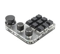 Weikeya Mini Teclado RGB de Modo Dual,Teclado para Juegos con una Sola Mano,3 Botones para Control Industrial