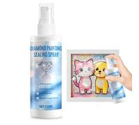 WEILAOK Sellador de Pintura de Diamante, Diamond Painting Accesorios, Diamond Painting Sellador Spray para Piedras Preciosas de Resina y Pintura de Diamantes, Resistente a los Rayos UV, 150ml