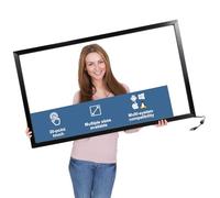 WEILEHAPPY Marco táctil infrarrojo de 24 pulgadas, panel de pantalla táctil Plug & Play sin controlador, antirreflejos y de alta sensibilidad, compatible con televisores de pantalla táctil, pizarras