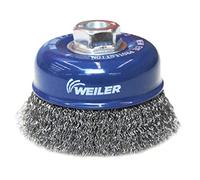 Weiler Cepillo para ollas ondulado 100 mm x M14, rpm. máx. 8600 - Grosor del alambre 0,3 mm