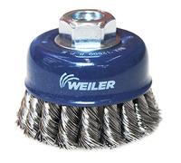 Weiler Inox - Cepillo para ollas (acero ondulado, 65 mm x M14, RPM, máx. 12500, grosor del alambre: 0,3 mm)