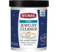 Weiman Jewelry Cleaner Liquid - Restores Shine and Brilliance to Gold, Diamond, Platinum Jewelry & Precious Stones - 7 FL. oz.
