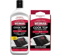 Weiman Limpiador y Abrillantador para Vitrocerámicas, 283g, 3 Estropajos