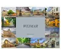 Weimar Impressionen (Wandkalender 2026 DIN A4 quer), CALVENDO Monatskalender: Hier lebten Goethe und Schiller, Weimar.